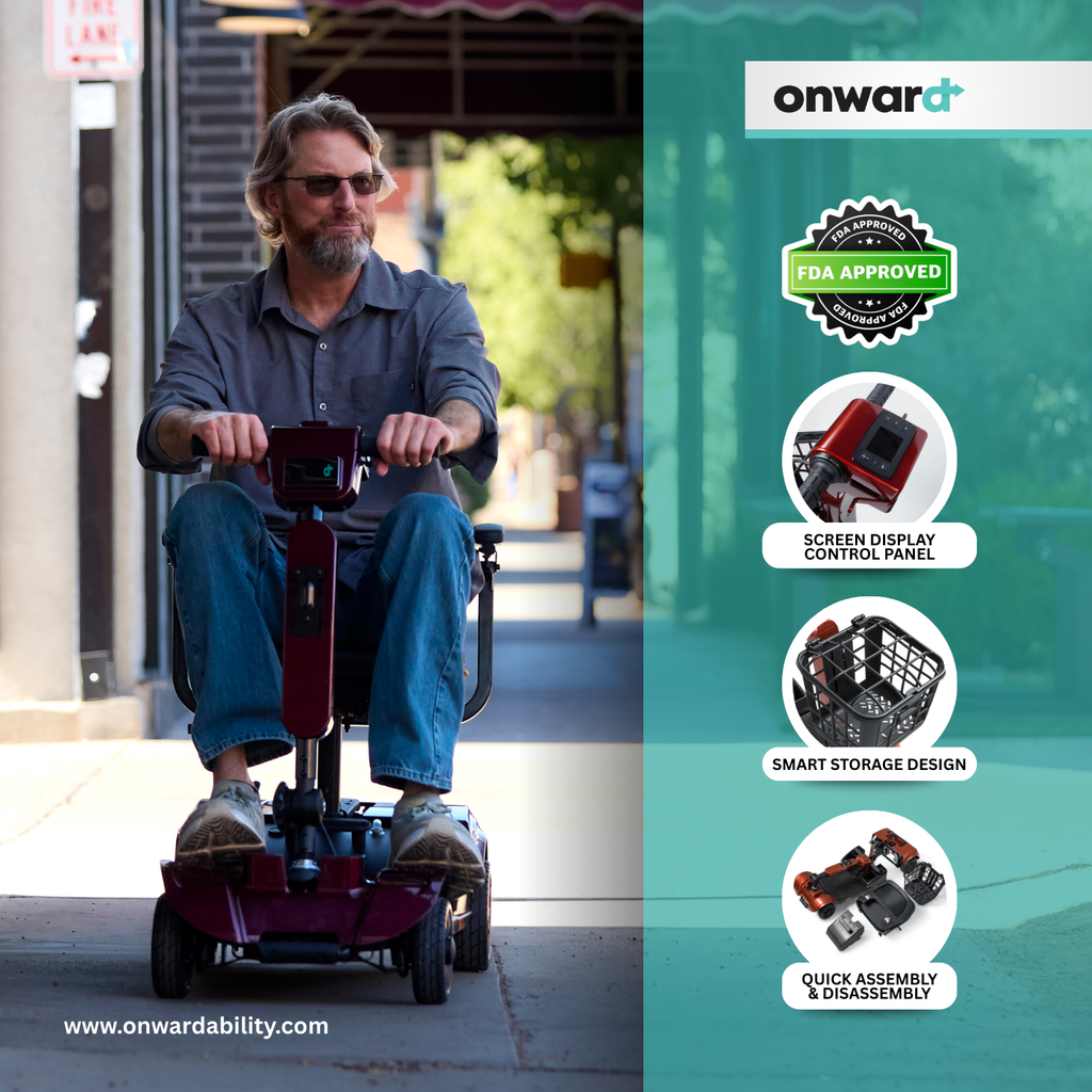 Journey Foldable Mobility Scooter for Seniors | Lightweight – Onward ...