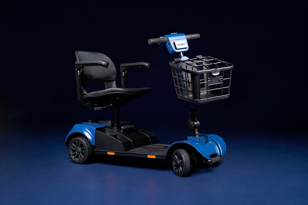 Blue Aluminum Power Scooter